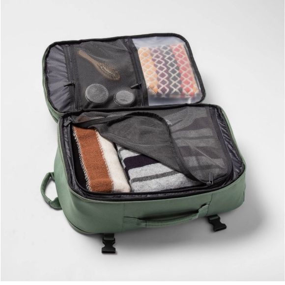 NWT Target Made By Design Green Travel Backpack - Picture 3 of 8